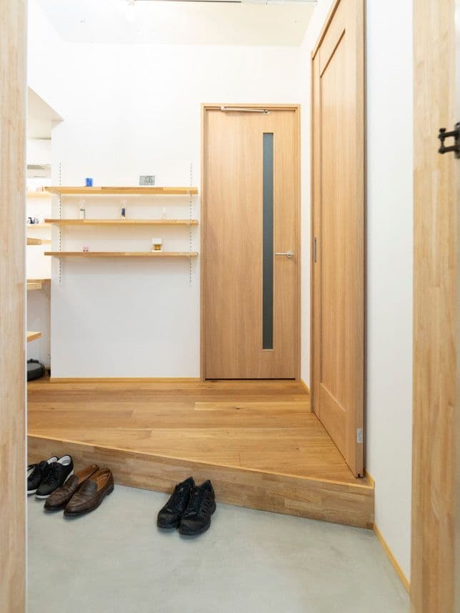 中古マンションのリノベーション後の玄関
