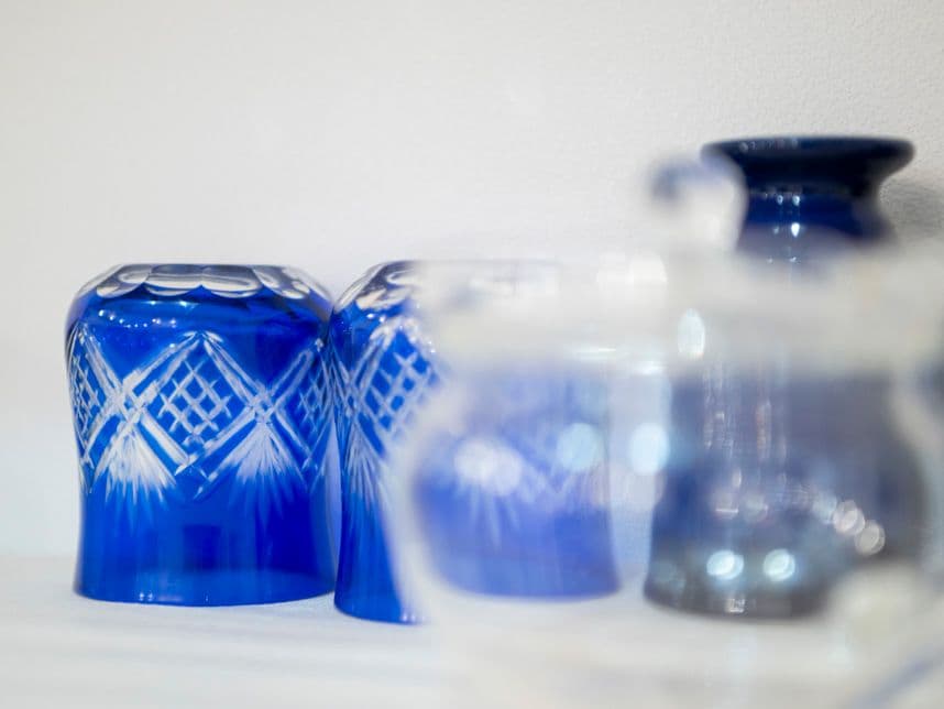 中古マンションのリノベーション後のカップボードのグラス