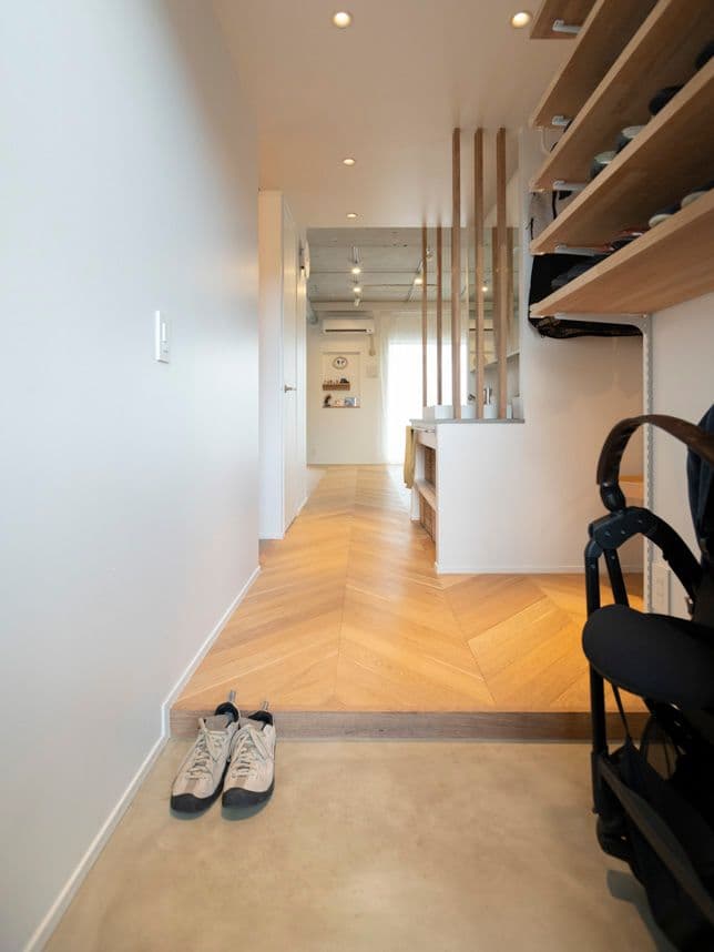 中古マンションのリノベーション後の玄関