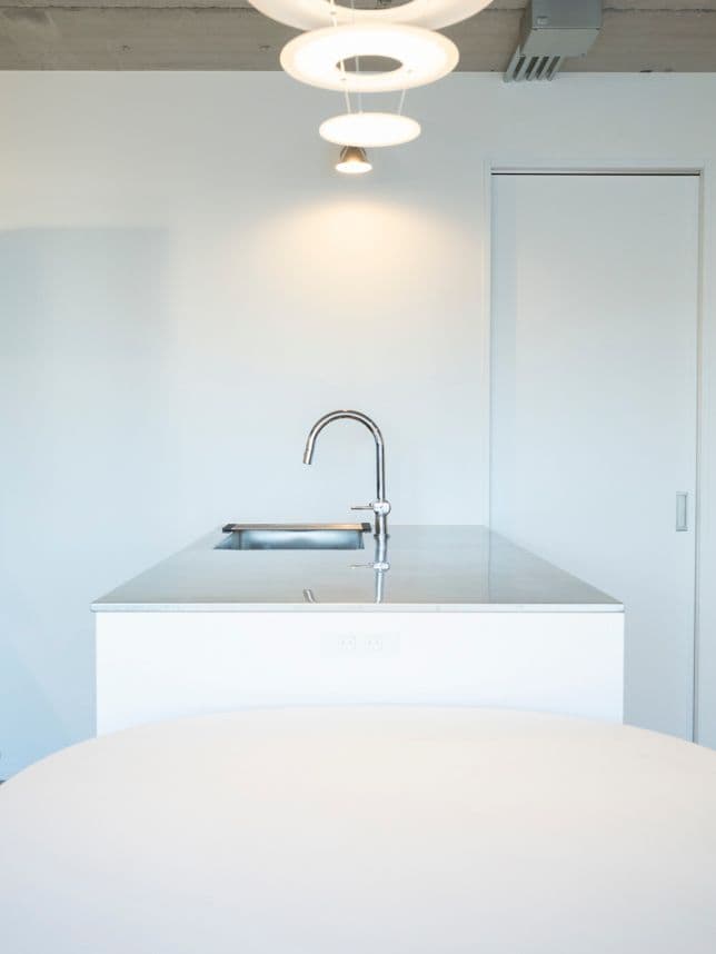 中古マンションのリノベーション後のキッチンの水栓